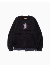 CREW KNIT -BLACK-