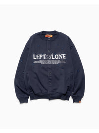 FLOWER GARDEN CARDIGAN -NAVY-