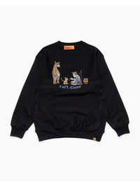 EXCHANGE SWEAT -BLACK-
