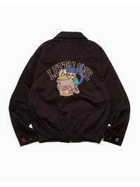 BLOUSON -BLACK-
