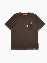 GHOST POCKET TEE -CHARCOAL-