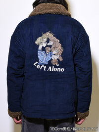 REVERSIBLE RANCH JKT -NAVY-
