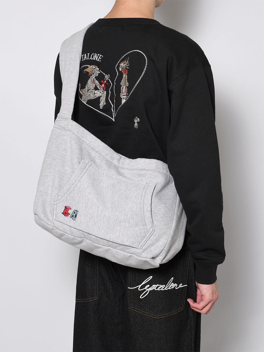 SHOULDER BAG -GREY-