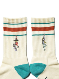 ICON LINE SOCKS -IVORY-