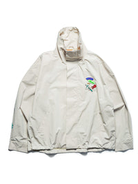 VOLUME NECK JKT -LIGHT BEIGE-
