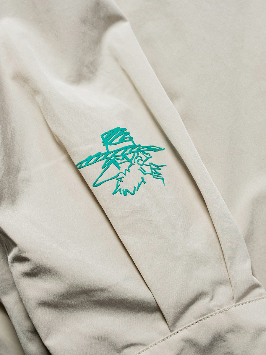 VOLUME NECK JKT -LIGHT BEIGE-
