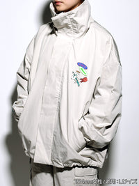 VOLUME NECK JKT -LIGHT BEIGE-
