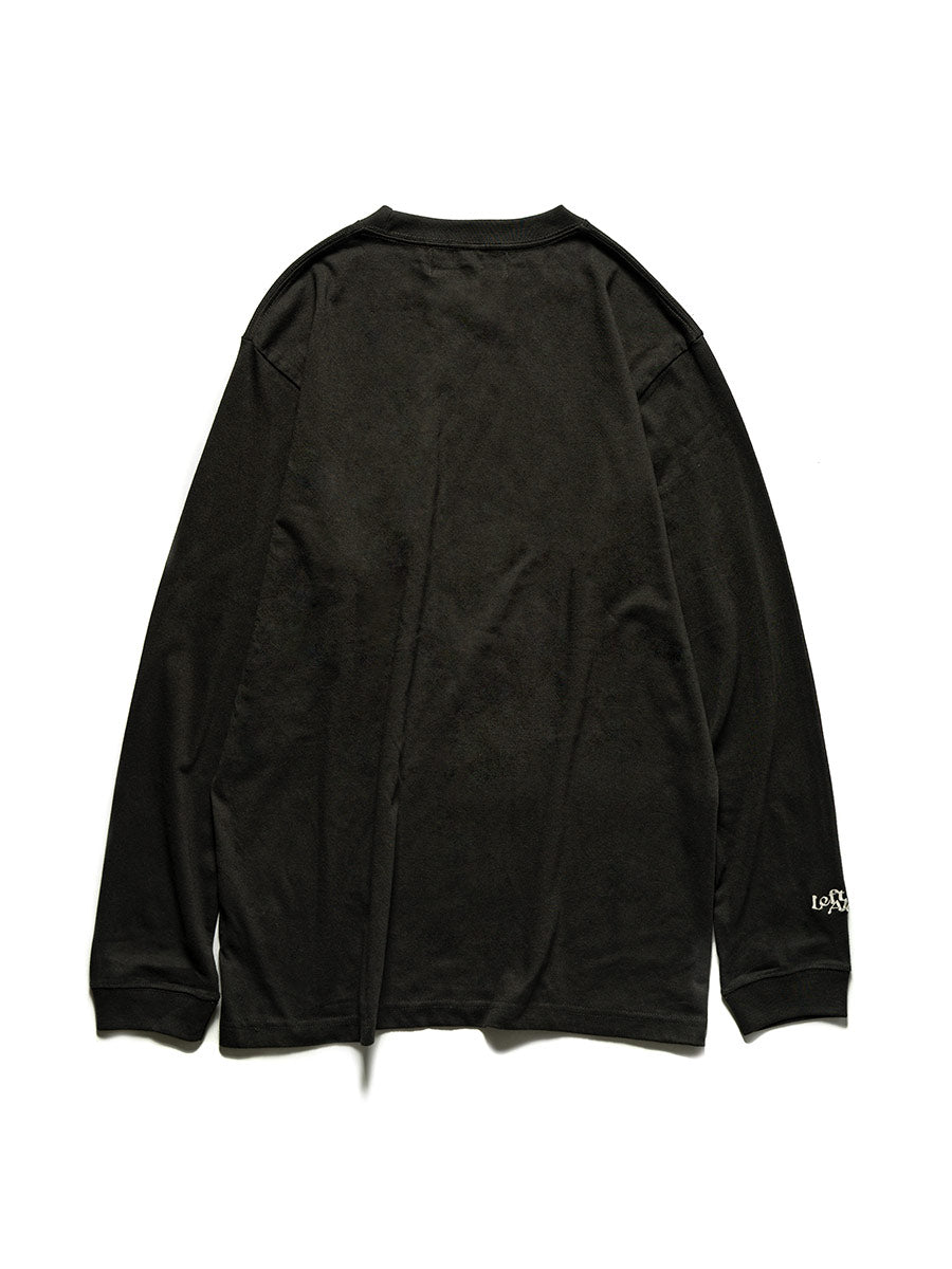 LETTERED L/S TEE -SUMI-