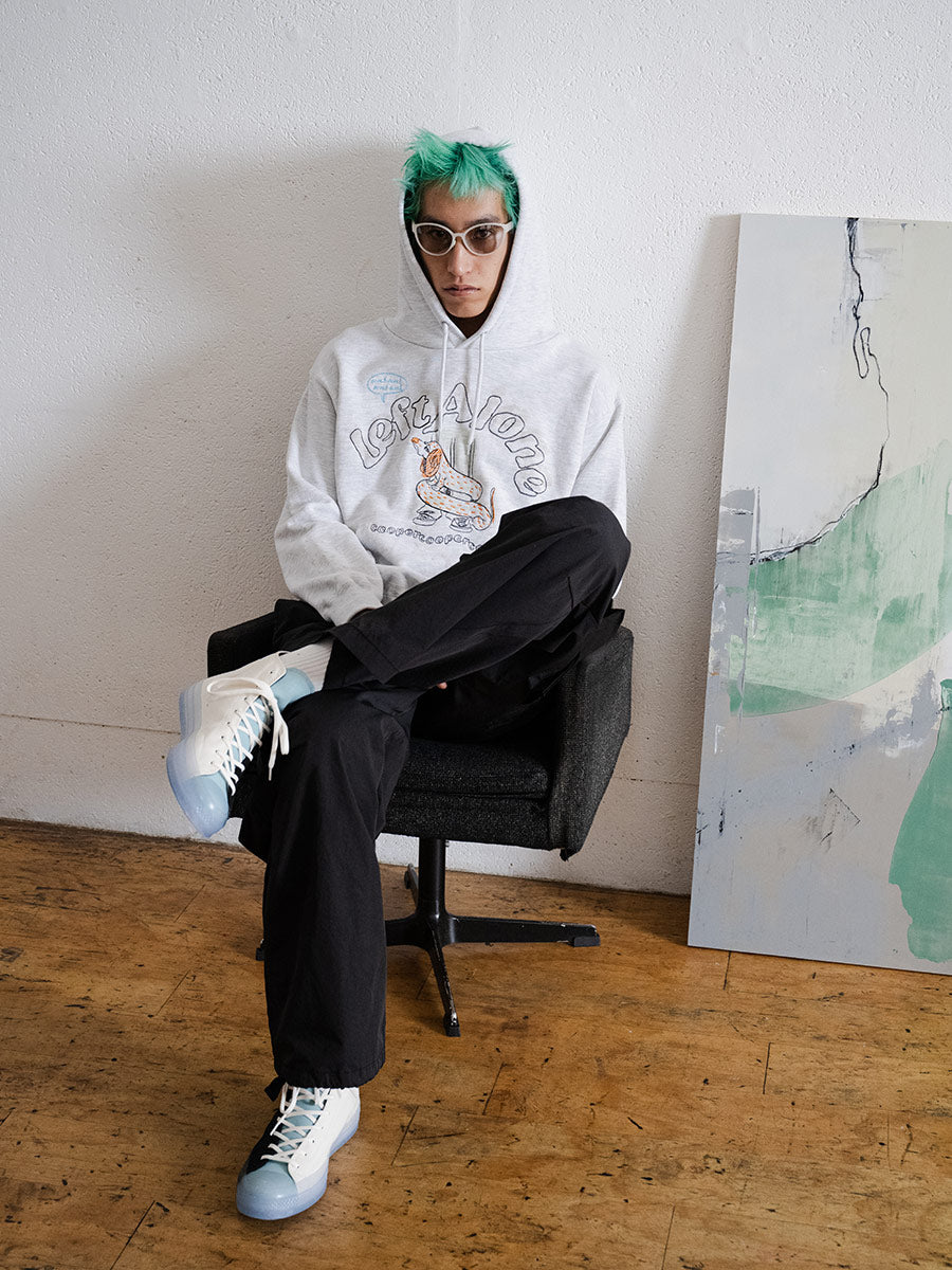 UV PRINT PARKA -ASH-