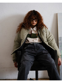 REVERSIBLE OUTER -BLACK-