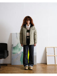 REVERSIBLE OUTER -BLACK-