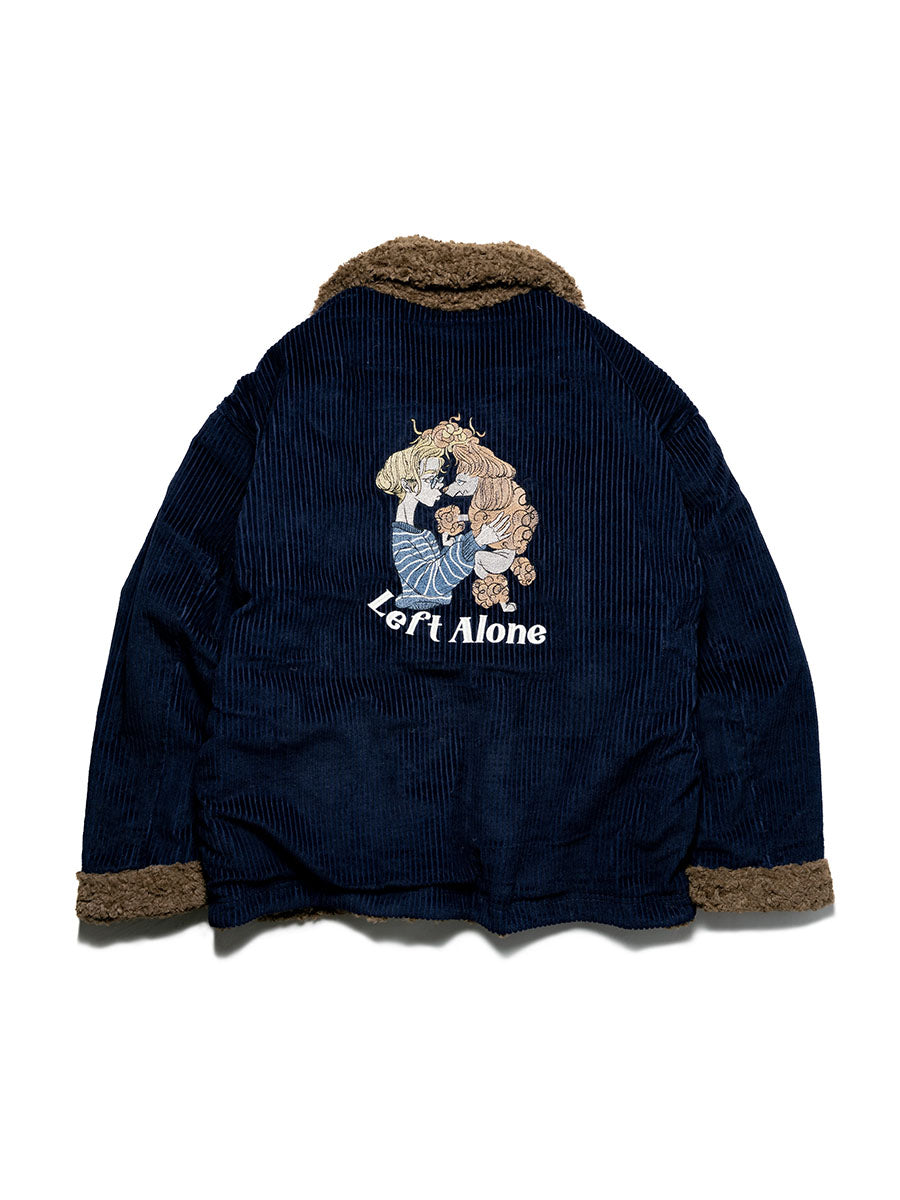 REVERSIBLE RANCH JKT -NAVY-