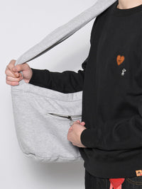 SHOULDER BAG -GREY-