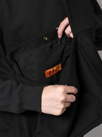 SHOULDER BAG -BLACK-