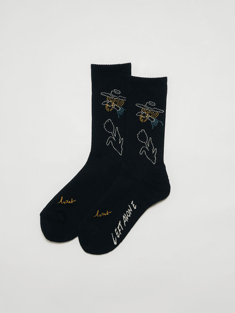 DRAWN SOX -BLACK-