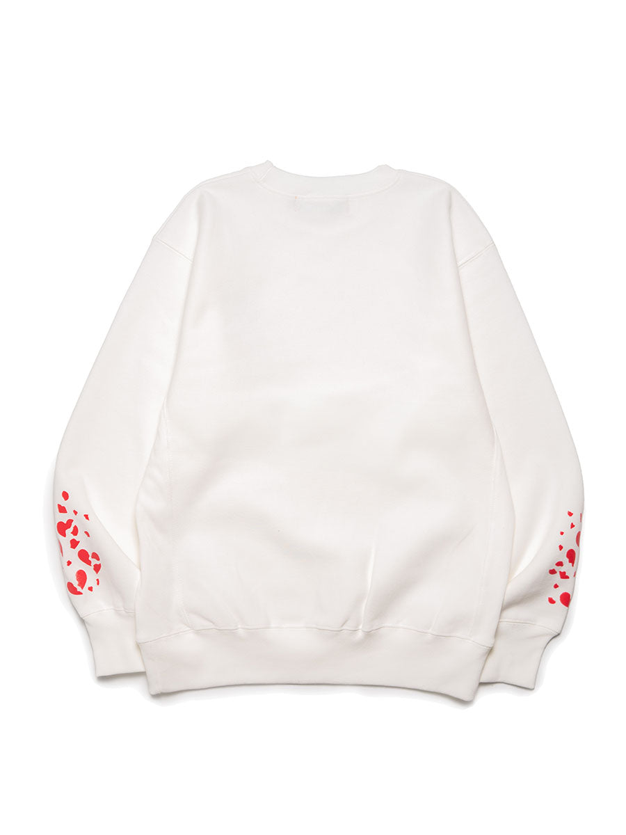 BROKEN HEART SWEAT -WHITE-