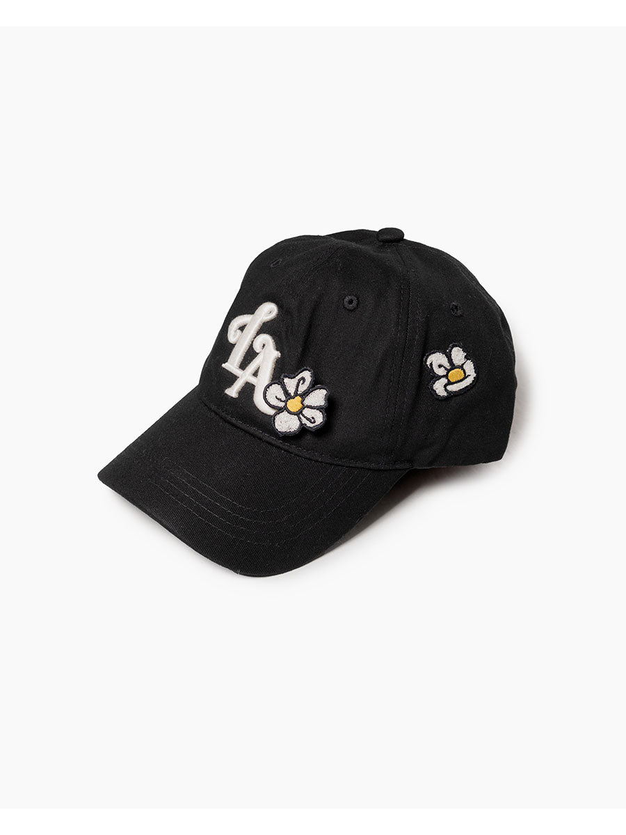 FLOWER CAP -BLACK-