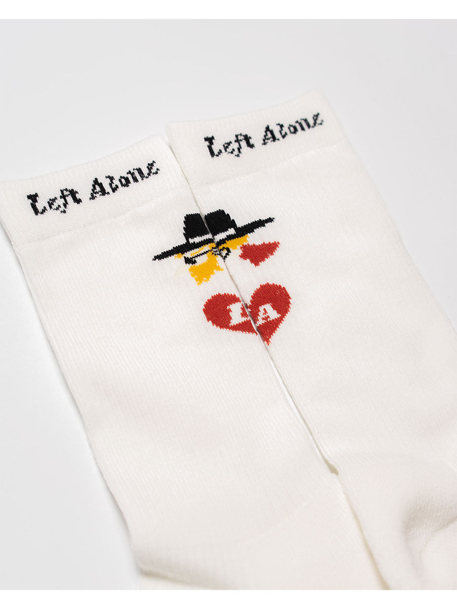 HEART SOCKS -WHITE-