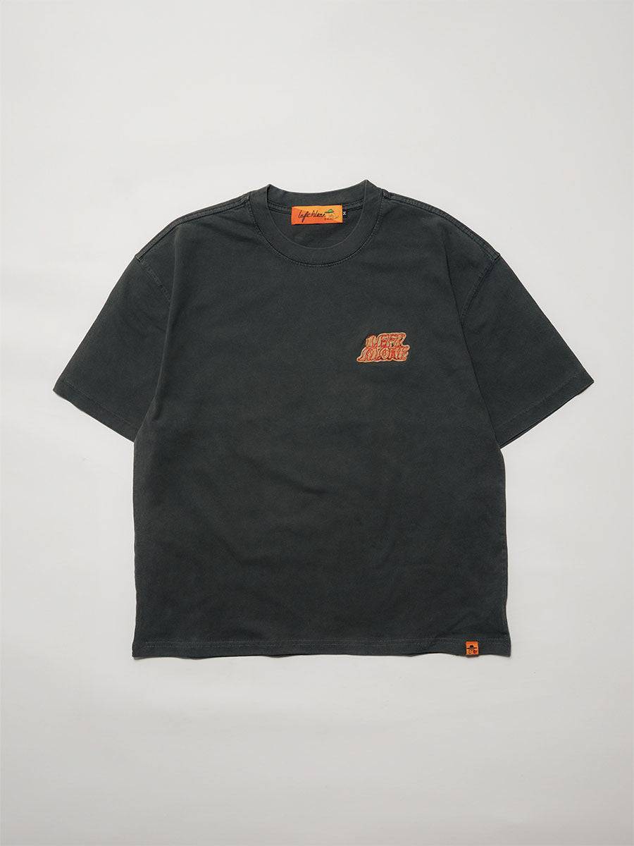 ICON PIGMENT S/S TEE -CHARCOAL-
