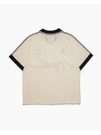 KNIT GAME SHIRT -OFF WHITE-