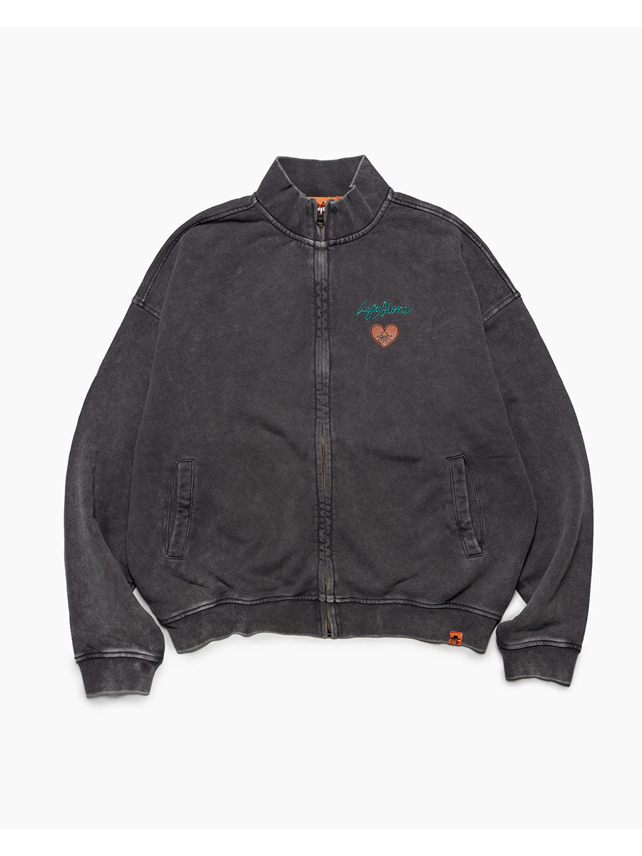 STAND ZIP SWEAT -GREY-