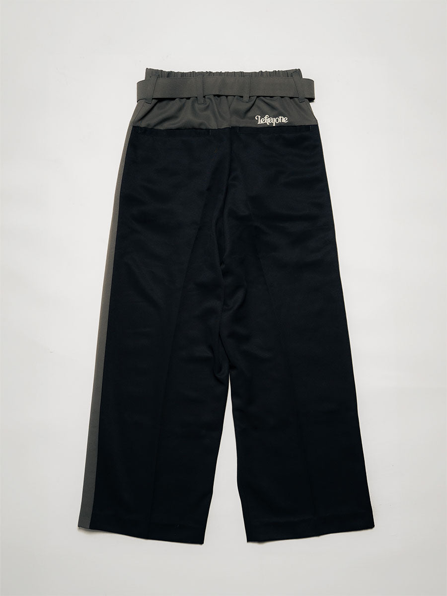 BELT TROUSERS -BLACK-
