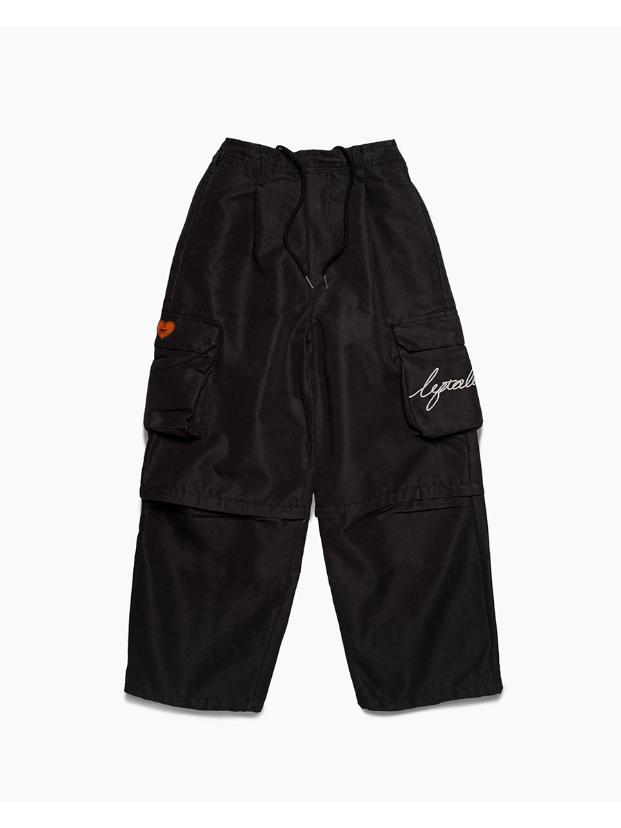 CARGO PANTS -BLACK-
