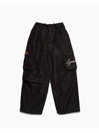 CARGO PANTS -BLACK-