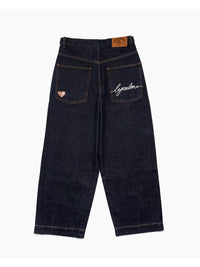 ONE WASH DENIM PANTS -INDIGO-