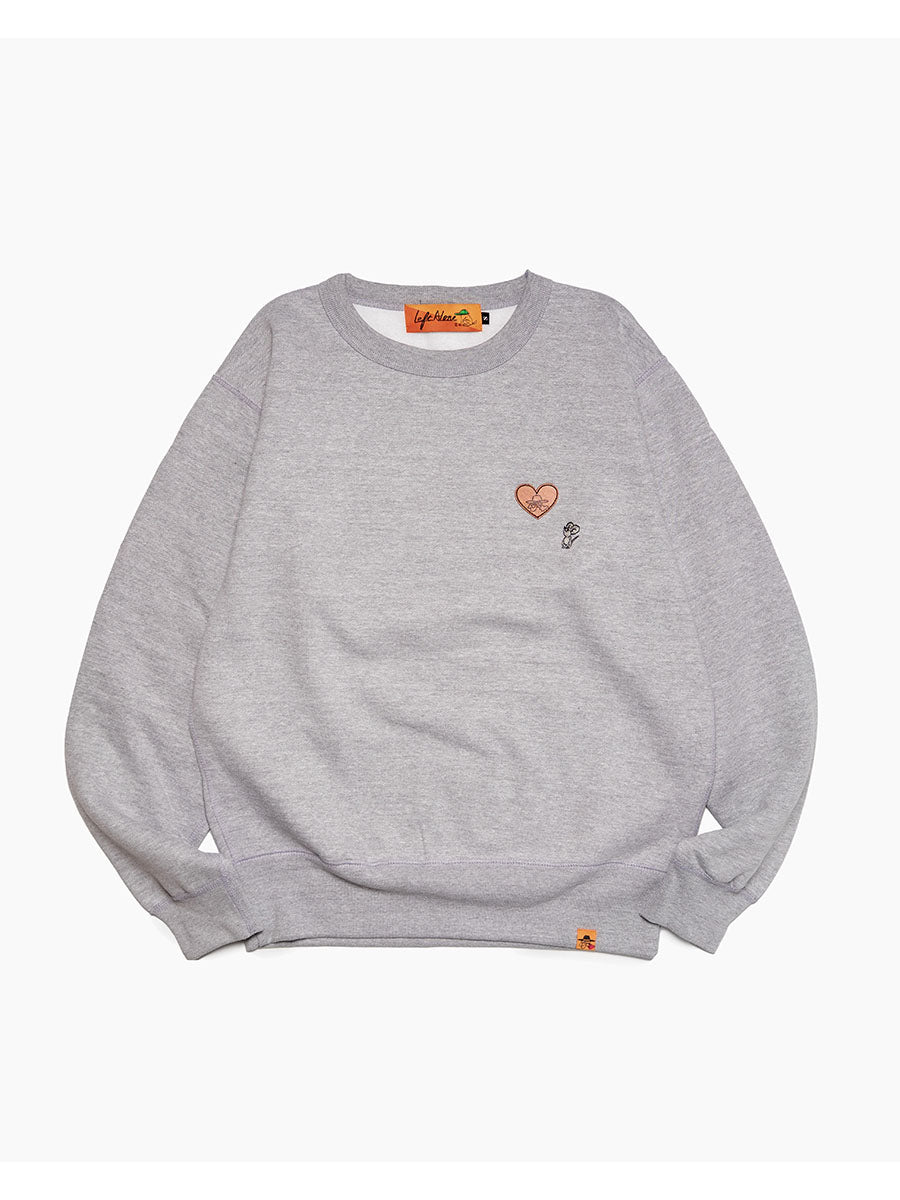 CONFESS SWEAT -HEATHER GREY-