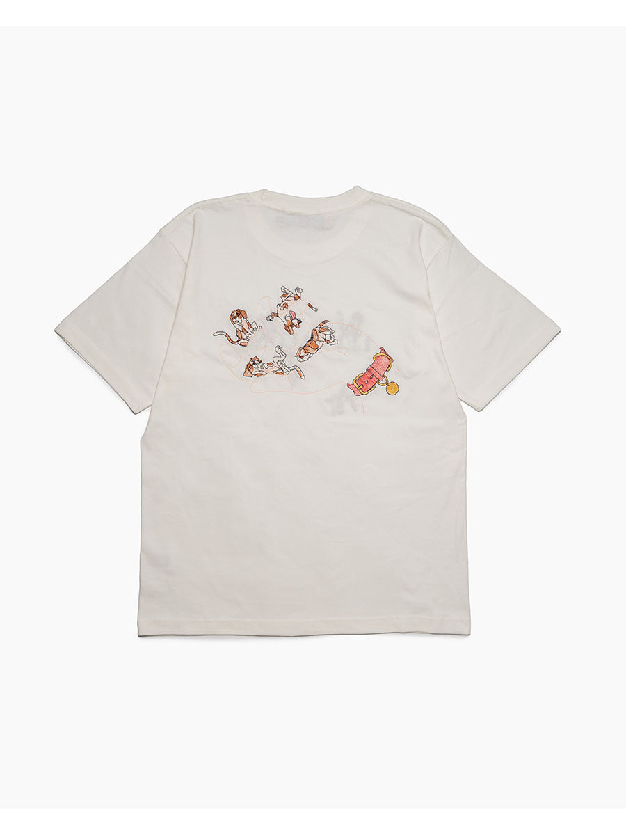 FREE DOG SS TEE -OFF WHITE-