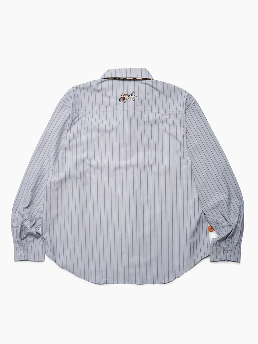 TIE L/S SHIRT -GREY-