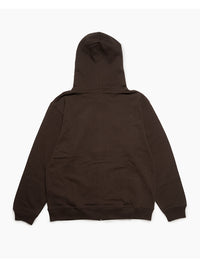 FLOWER ZIP PARKA -BROWN-