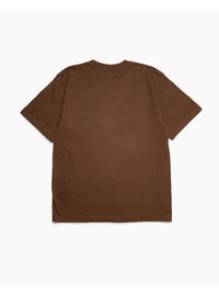 ICON FLOCKING SS TEE -BROWN-