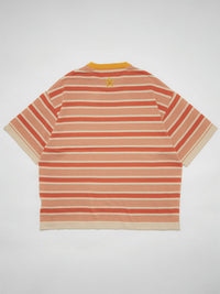BORDER S/S TEE -ORANGE-