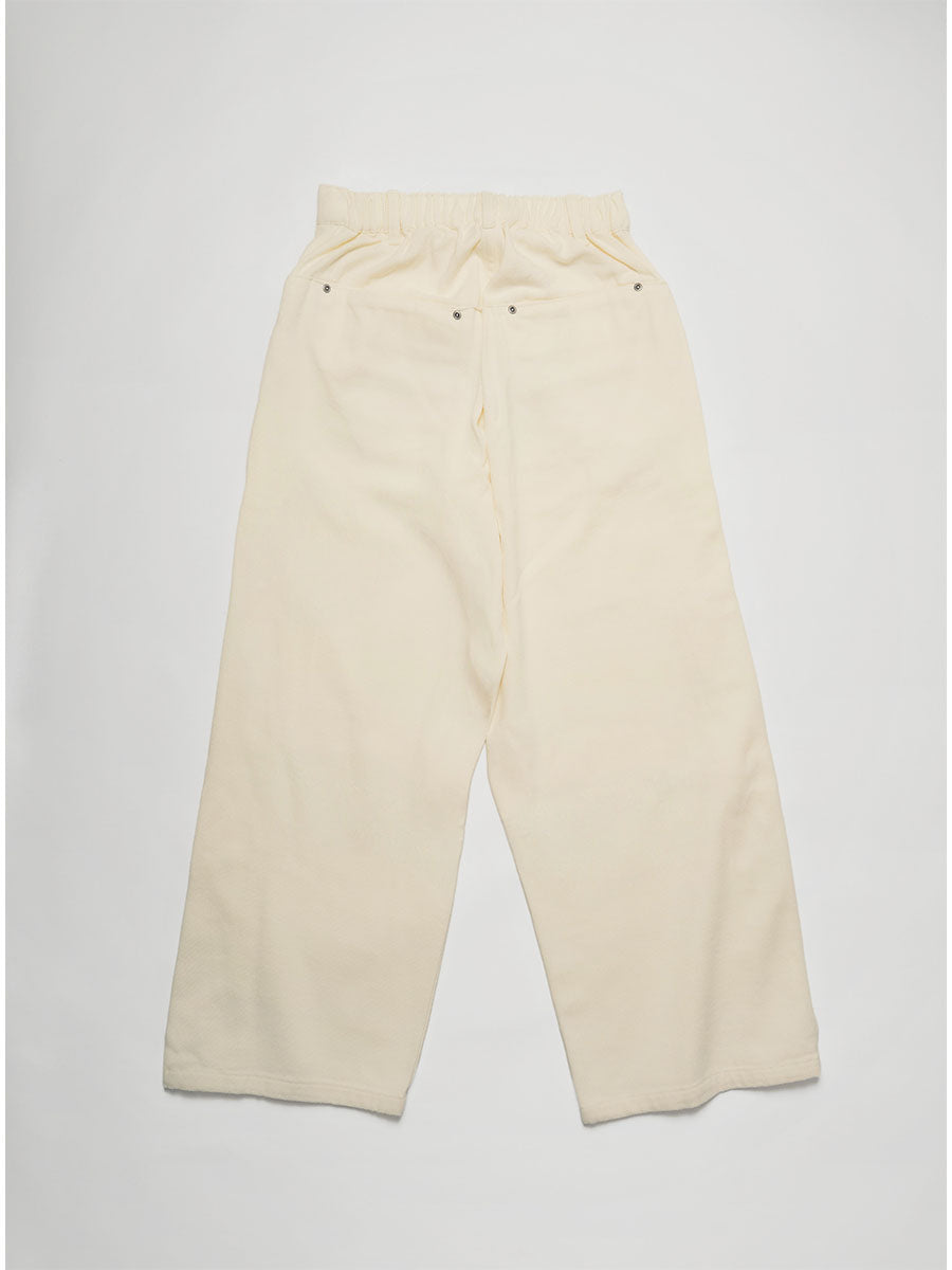WAVE DENIM PANTS -WHITE-