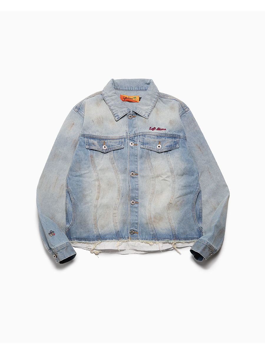 RAW WAVE DENIM JKT -L.INDIGO-
