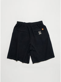 SWEAT SHORTS -BLACK-