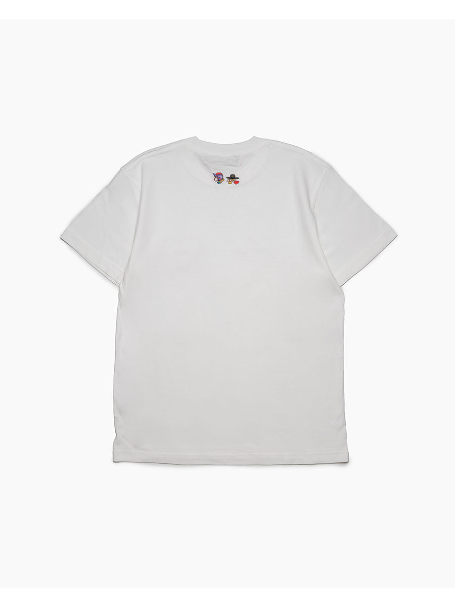 HEART POCKET TEE -WHITE-