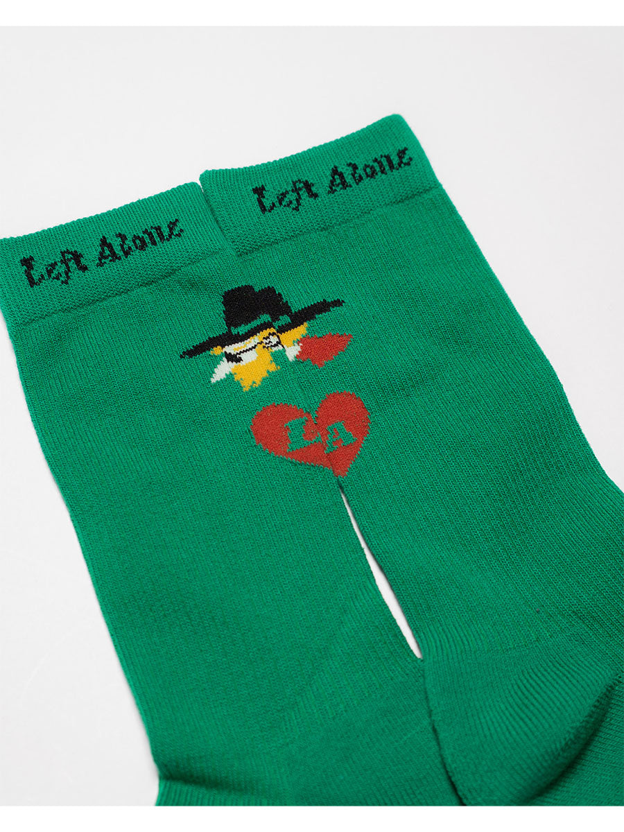 HEART SOCKS -GREEN-
