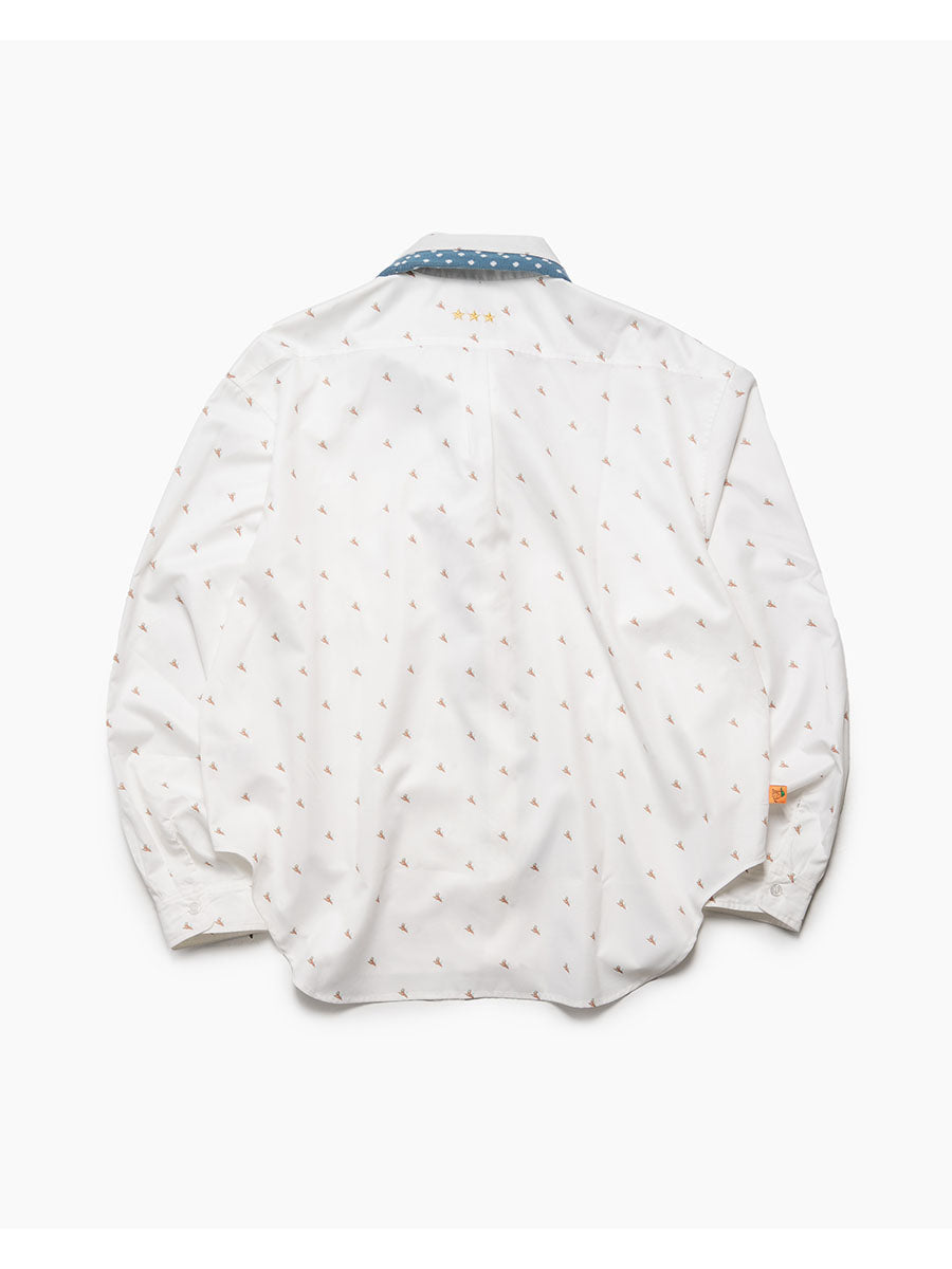 KNIT TIE LS SHIRT -PATTERN-