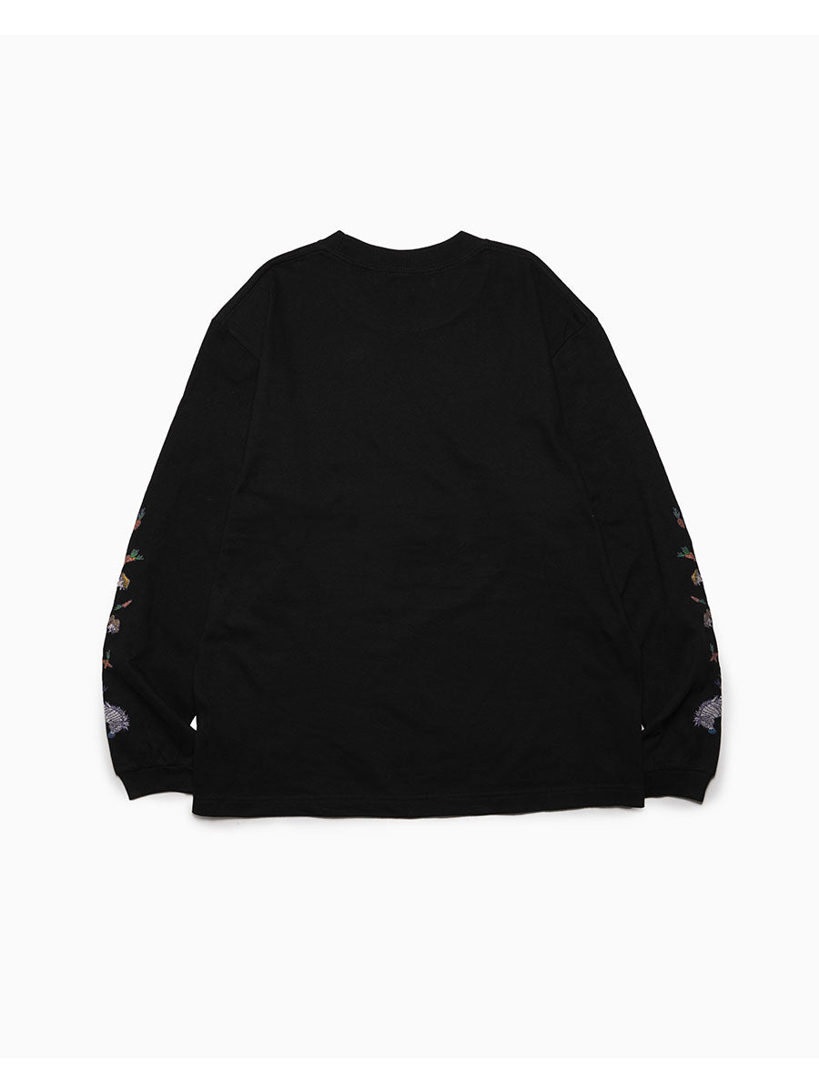 FAVORITE ZEBRA LS TEE -BLACK-