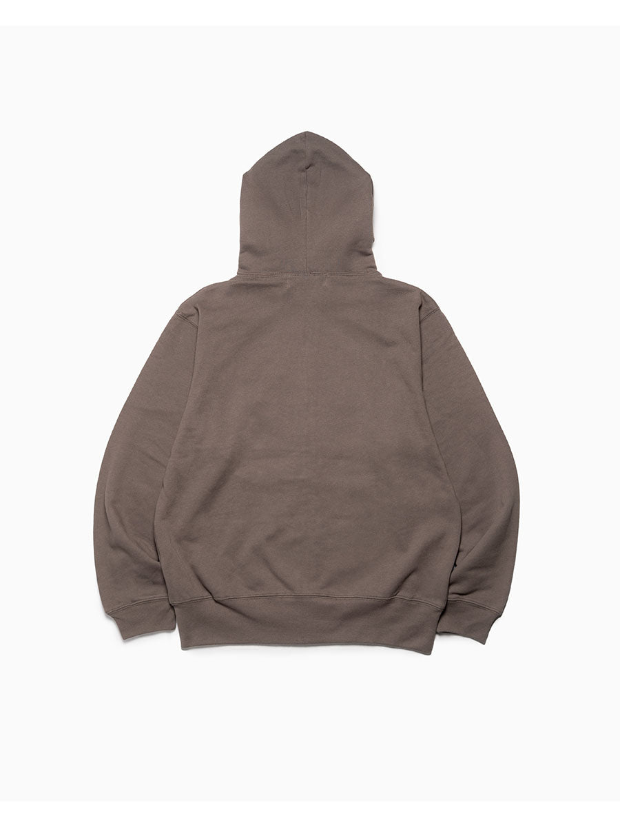 LEOPARD ZIP PARKA -CHARCOAL-
