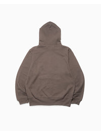 LEOPARD ZIP PARKA -CHARCOAL-