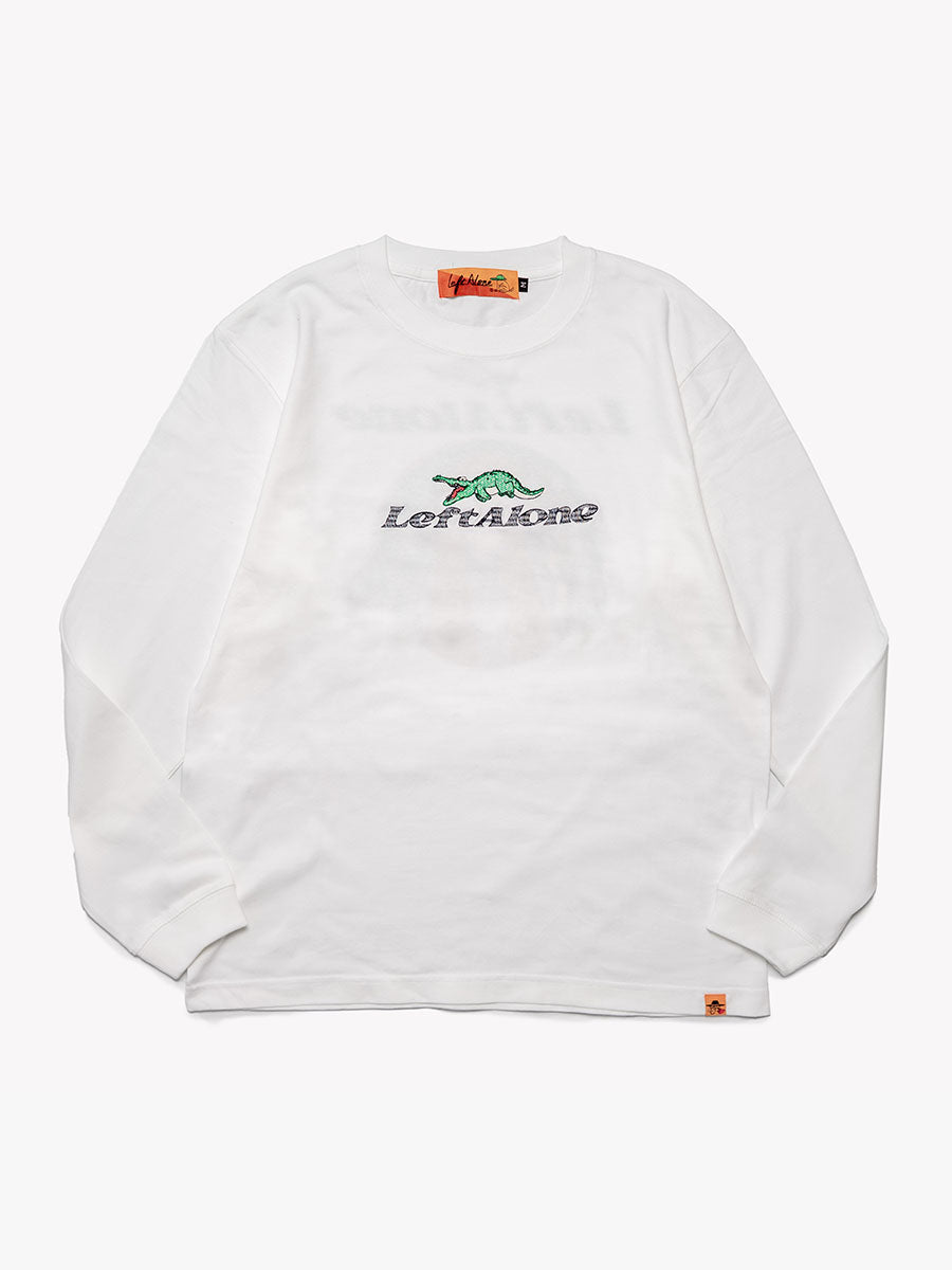 CROCO GIRL L/S TEE -WHITE-