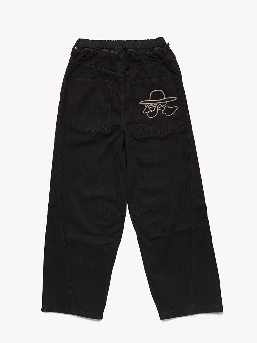 CHANGE DENIM PANTS -BLACK-
