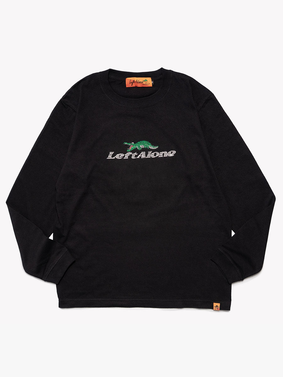 CROCO GIRL L/S TEE -BLACK-
