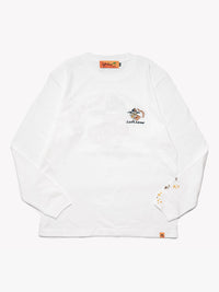 ICON CAT L/S TEE -WHITE-