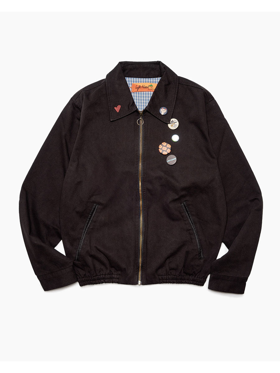 BLOUSON -BLACK-