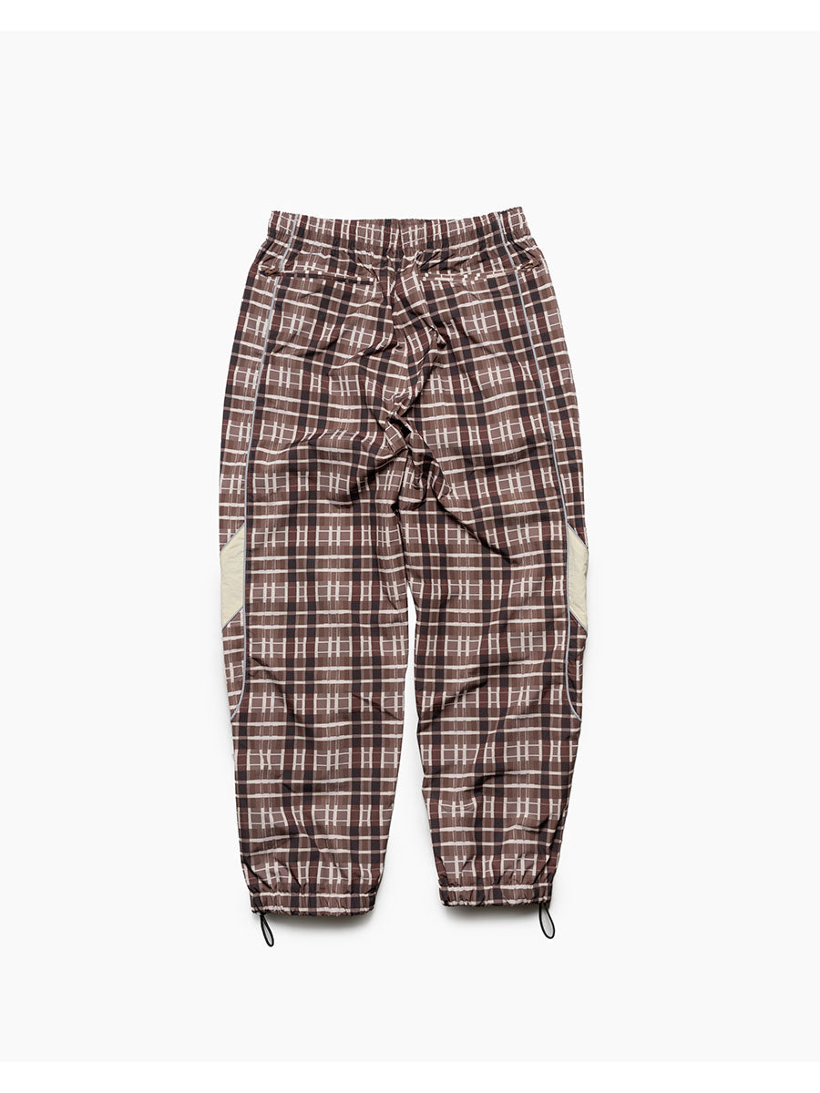 NYLON TRACK PANTS -CHECK-